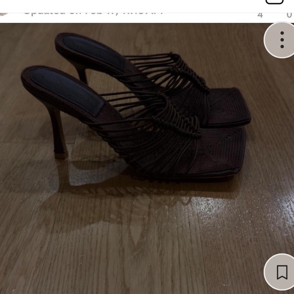Designer brown wiven heels. Fits 9.5 - Picture 2 of 5